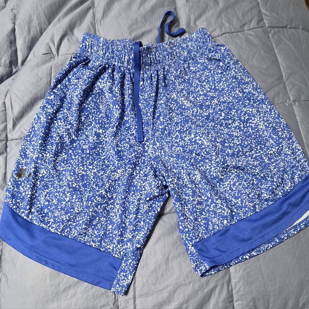 Under Armour Blue Athletic Shorts / Very Gently Used.